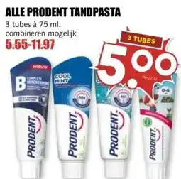 MCD Supermarkt ALLE PRODENT TANDPASTA aanbieding