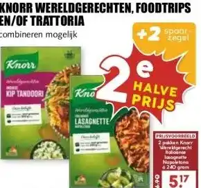 MCD Supermarkt KNORR WERELDGERECHTEN, FOODTRIPS EN/OF TRATTORIA aanbieding