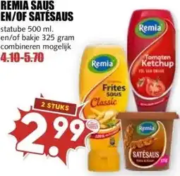 MCD Supermarkt REMIA SAUS EN/OF SATÉSAUS aanbieding