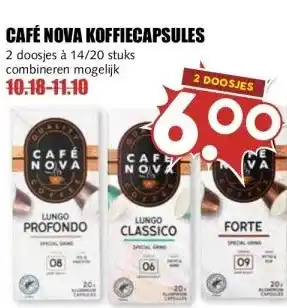 MCD Supermarkt CAFÉ NOVA KOFFIECAPSULES aanbieding