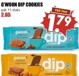 MCD Supermarkt G'WOON DIP COOKIES aanbieding