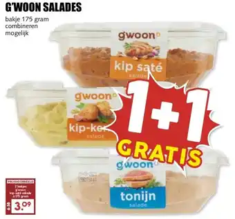 MCD Supermarkt G'WOON SALADES aanbieding