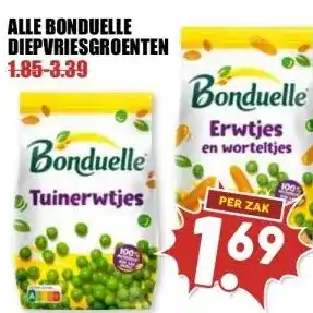 MCD Supermarkt ALLE BONDUELLE DIEPVRIESGROENTEN aanbieding