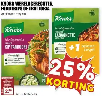 MCD Supermarkt KNORR WERELDGERECHTEN, FOODTRIPS OF TRATTORIA aanbieding