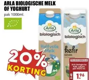 MCD Supermarkt ARLA BIOLOGISCHE MELK OF YOGHURT aanbieding