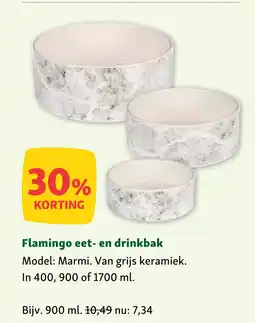 Maxi Zoo Flamingo eet- en drinkbak aanbieding