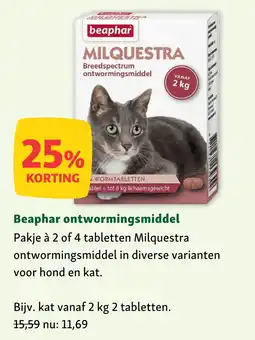 Maxi Zoo Beaphar ontwormingsmiddel aanbieding