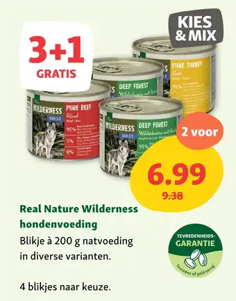 Maxi Zoo Real Nature Wilderness hondenvoeding aanbieding