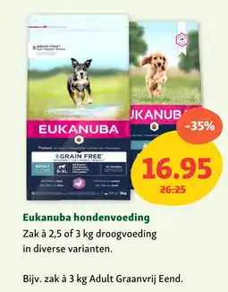 Maxi Zoo Eukanuba hondenvoeding aanbieding