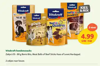 Maxi Zoo Vitakraft hondensnacks aanbieding