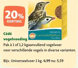 Maxi Zoo Cédé vogelvoeding aanbieding