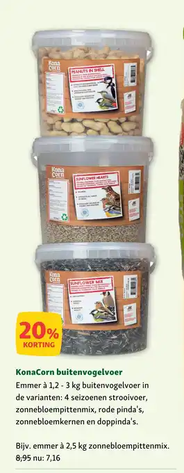 Maxi Zoo KonaCorn buitenvogelvoer aanbieding