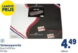 Makro Varkensspareribs aanbieding