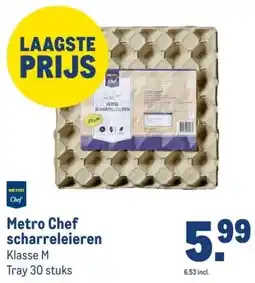 Makro Metro Chef scharreleieren aanbieding