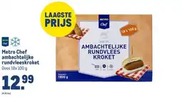 Makro Metro Chef ambachtelijke rundvleeskroket aanbieding