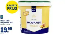 Makro Metro Chef mayonaise 70% aanbieding