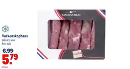 Makro Varkenskophaas aanbieding