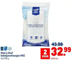 Makro Metro Chef kabeljauwhaasjes MSC aanbieding