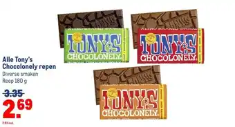 Makro Alle Tony's Chocolonely repen aanbieding