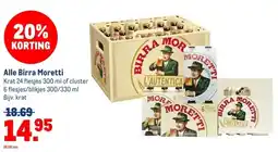 Makro Alle Birra Moretti aanbieding