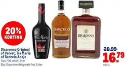 Makro Disaronno Original of Velvet, Tia Maria of Barcelo Anejo aanbieding