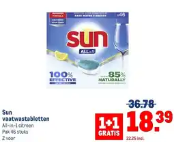 Makro Sun vaatwastabletten aanbieding