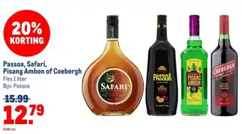 Makro Passoa, Safari, Pisang Ambon of Coebergh aanbieding