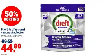 Makro Dreft Professional vaatwastabletten aanbieding