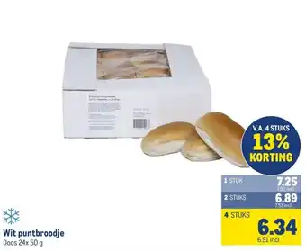 Makro Wit puntbroodje aanbieding