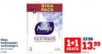 Makro Nalys keukenpapier vochtvangers aanbieding