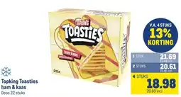 Makro Topking Toasties ham & kaas aanbieding