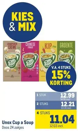 Makro Unox Cup a Soup aanbieding