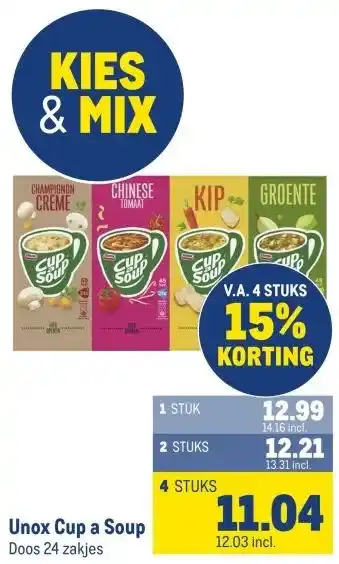 Makro Unox Cup a Soup aanbieding