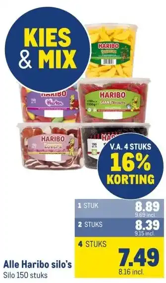 Makro Alle Haribo silo's aanbieding