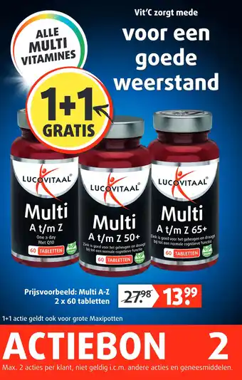 Lucovitaal ALLE MULTI VITAMINES aanbieding