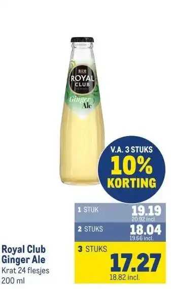 Makro Royal Club Ginger Ale aanbieding