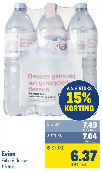 Makro Evian aanbieding