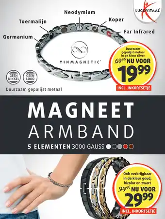 Lucovitaal MAGNEET ARMBAND aanbieding