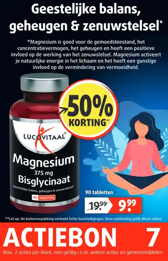 Lucovitaal Geestelijke balans, geheugen & zenuwstelsel* aanbieding