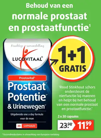 Lucovitaal Prostaat Potentie 2* & Urinewegen™ aanbieding