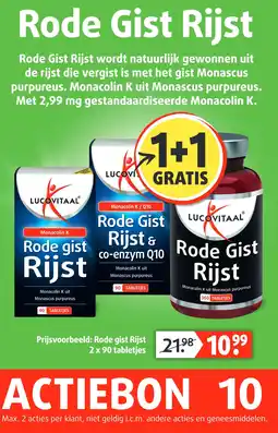 Lucovitaal Rode Gist Rijst aanbieding