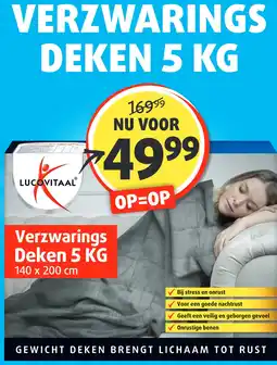 Lucovitaal VERZWARINGS DEKEN 5 KG aanbieding