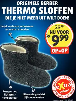 Lucovitaal ORIGINELE BERBER THERMO SLOFFEN aanbieding