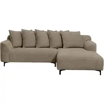 Leen Bakker Bank Elsa met chaise longue rechts - taupe aanbieding