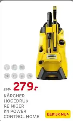 Praxis KÄRCHER HOGEDRUK REINIGER 4 POWER CONTROL HOME aanbieding