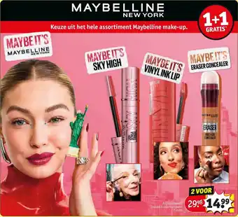 Kruidvat MAYBELLINE aanbieding