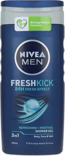 Bol.com Nivea Men Fresh Kick Shower Gel - 250 ml aanbieding