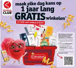 Kruidvat maak elke dag kans op 1 jaar lang GRATIS winkelen en héél veel andere prijzen aanbieding