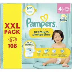 Albert Heijn Pampers Premium protection luiers 4 XXL pack aanbieding