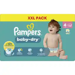 Albert Heijn Pampers Baby-dry luiers XXL pack maat 4 aanbieding